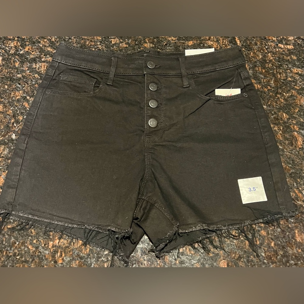 oldnavy high-rise button up shorts
